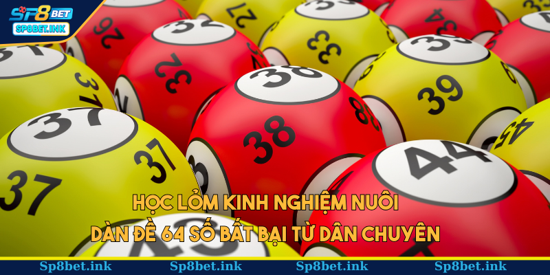 Học lỏm kinh nghiệm nuôi dàn đề 64 số bất bại từ dân chuyên