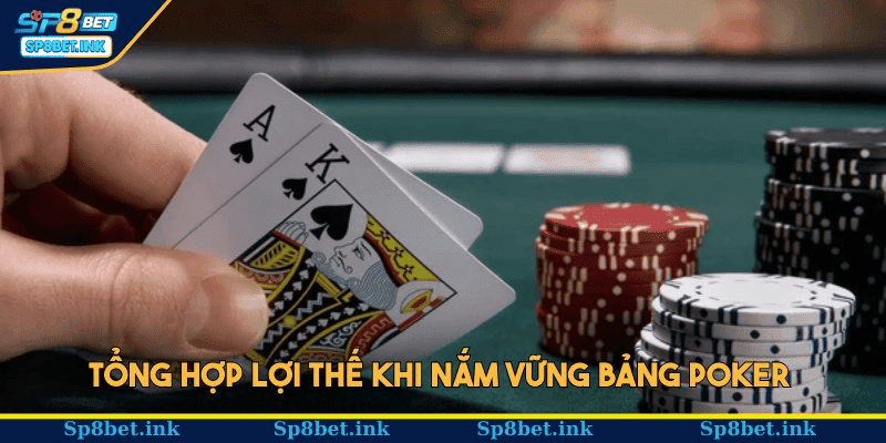 Tổng hợp lợi thế khi nắm vững bảng Poker